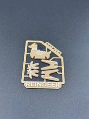Gingerbread Reindeer Ornament Kit Card